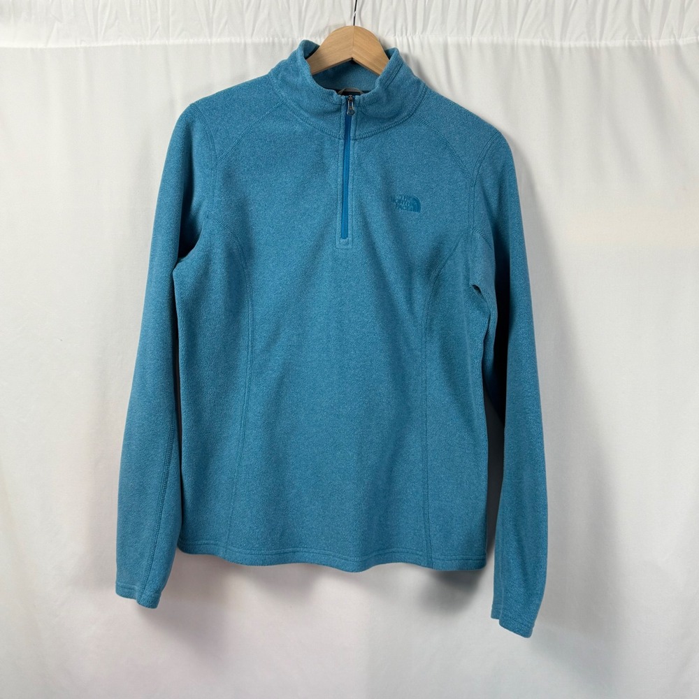 The North Face Glacier Fleece 1/4 Zip Jacket Womens M Teal‎ GORPcore Outdoor